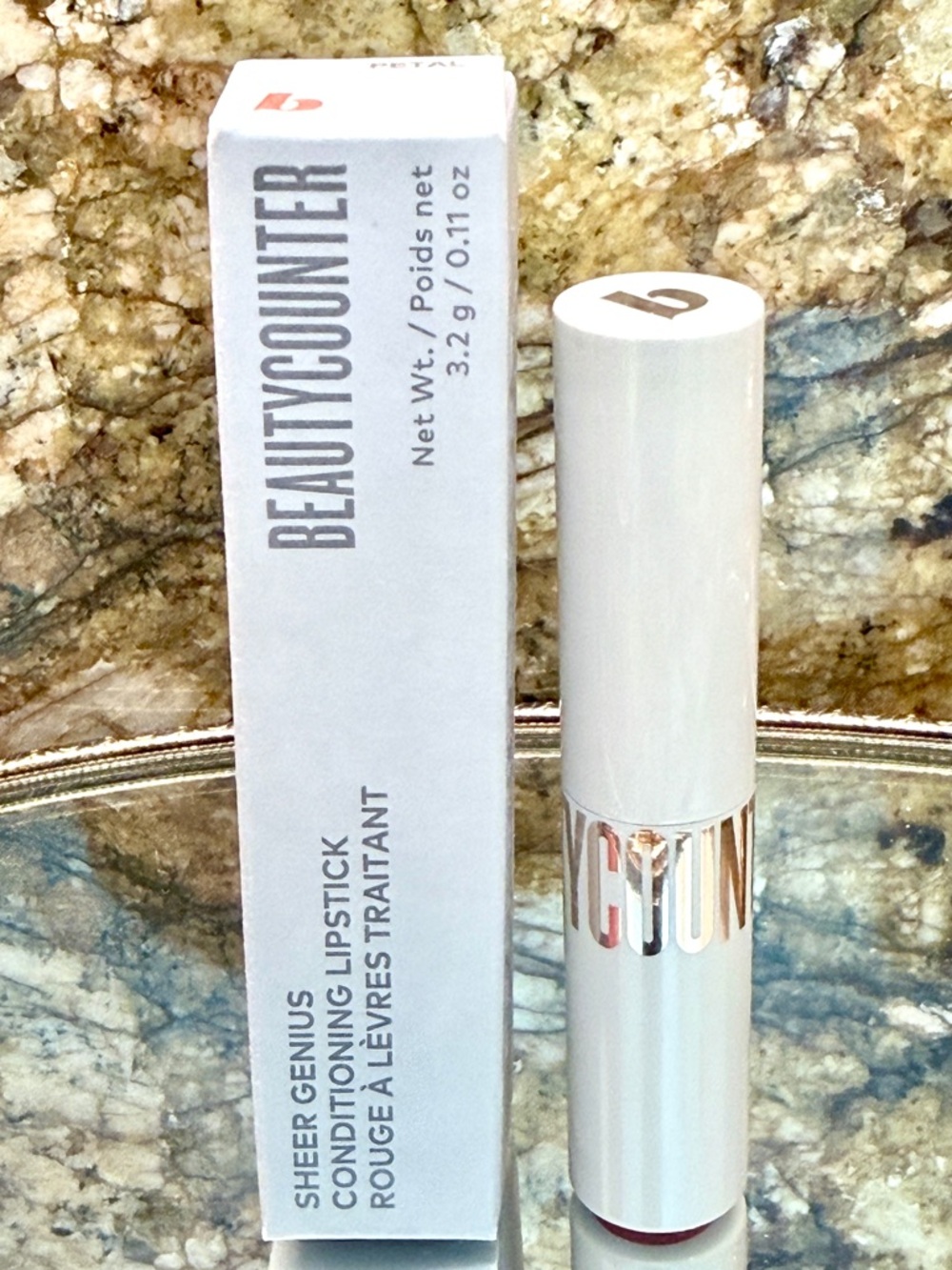 Beautycounter Sheer Genius Conditioning Lipstick In Petal Clean Beauty Vegan - Picture 6 of 8